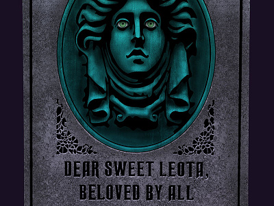 Madame Leota Gravestone disney world gravestone haunted mansion