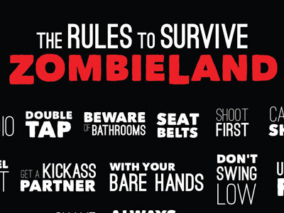Zombieland Rules horror list movie rules zombieland zombies