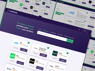 Fintech Ranking Web Platform brazilian design finance ranking ui ux web