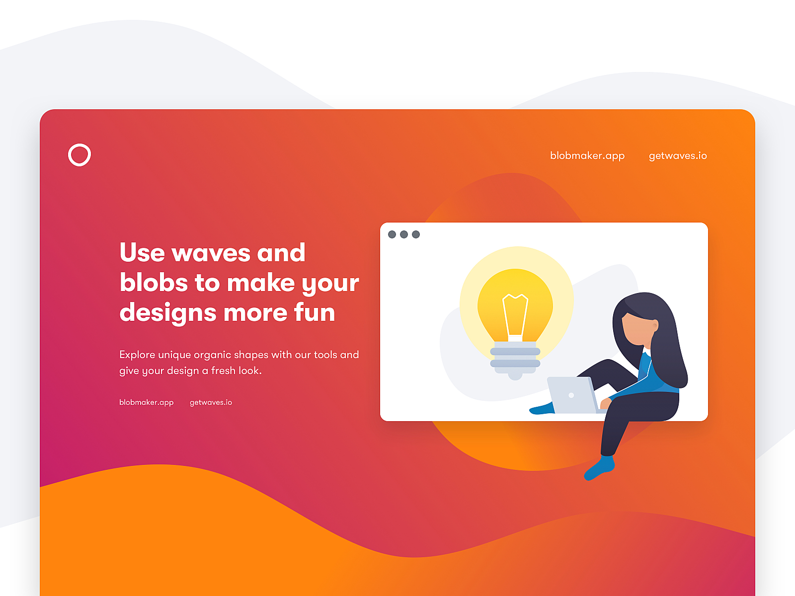 Exploring waves and blobs blobs bright experimentation generator illustration orange pink svg vibrant wave waves