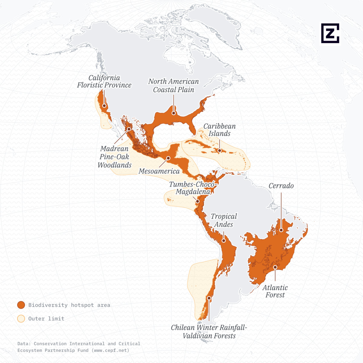 Biodiversity Hotspots Americas Export 4x 