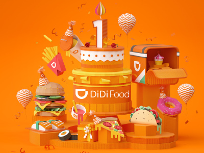 Didi Fodd Anniversary 3d art animation artdirection design illustration setdesign