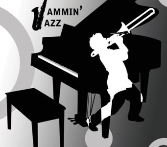 Jammin' Jazz cd packaging illustrator