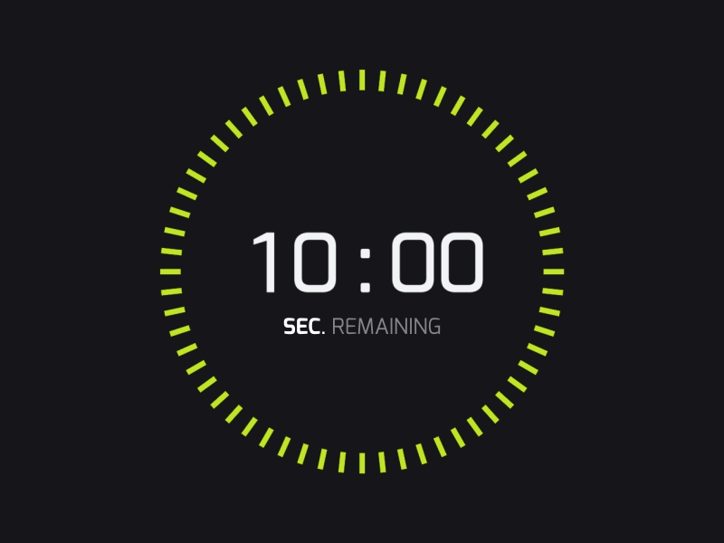 Playsharp app - Countdown app app animation black countdown daily ui gif green mobile mobile animation mobile app motion timer ui