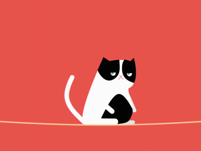 Grumpy Cat animation illustration