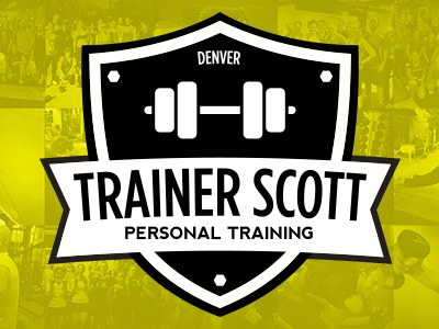 Trainer Scott | Personal Trainer Logo crossfit fitness gym logo paleo personal trainer shield