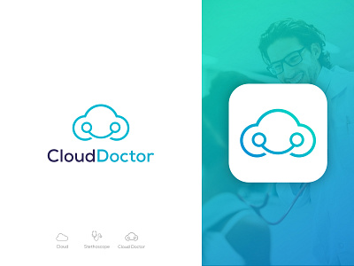 Cloud Doctor Logo Design appicon branding clean clinic cloud creative creativity diagnose freestyle health healthcare heart icon logo logodesign minimal minimalistic top trendy design