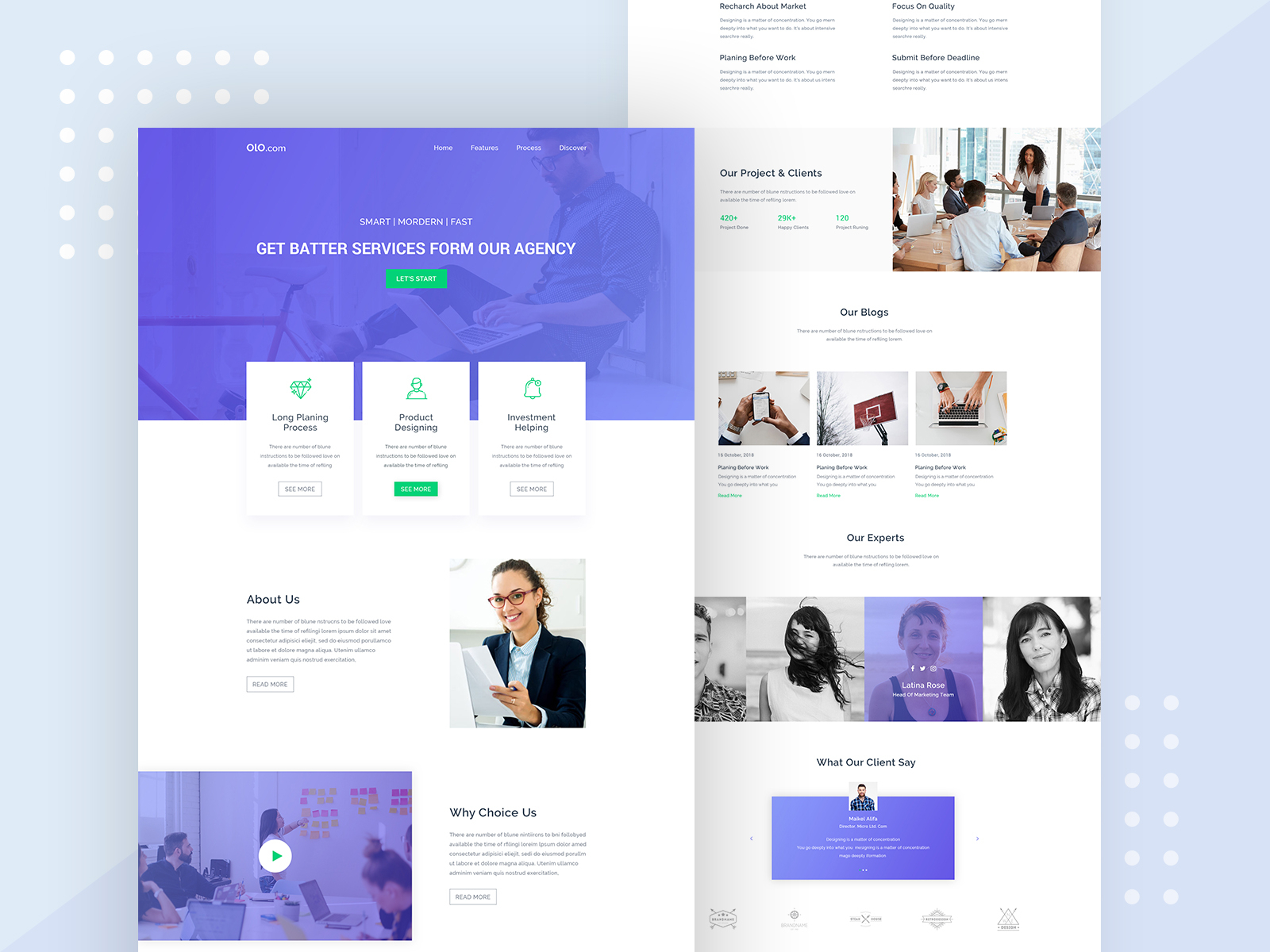 Commercial marketing agency website by Tonmoy saha on Dribbble