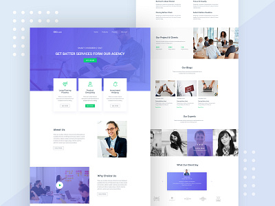 Commercial marketing agency website 2019 agency landing page agency website clean ui corporate creative financial company illustration landing page landing page concept landing page design landing page ui logo minimal trendy design ui uiux ux web design webdesign website