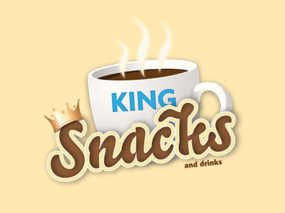 Logo Design coffee cup drinks hot chocolate illustrator king logo pgotoshop photoshop snacks tea