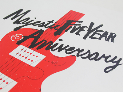 Majestic Theatre 5 Year Anniversary illustration majestic print