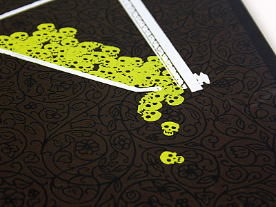 X Skulls illustrations poster print skulls