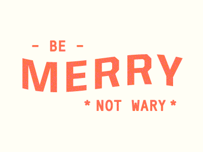 Be Merry, Not Wary! flag happy holidays tom collins united