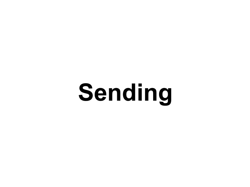 Sending Process UI