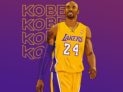 Kobe Tribute basketball kobe kobebryant nba vector