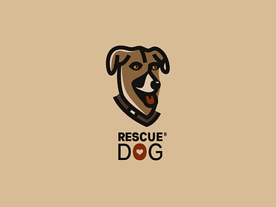 Rescue Dog Logo branding dog logo mark