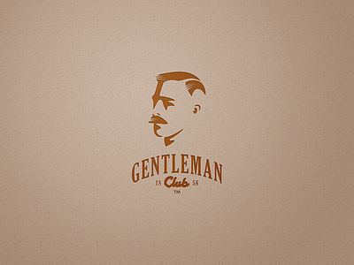 Gentleman Club Logo branding club gentleman logo vintage