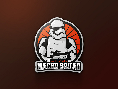 Nacho Squad eSport Logo branding. esport logo star wars stormtrooper