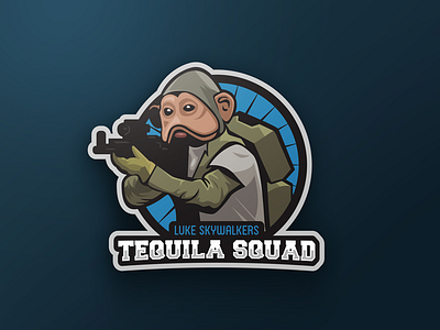 Tequila Squad eSport Logo branding esport logo rebel star wars