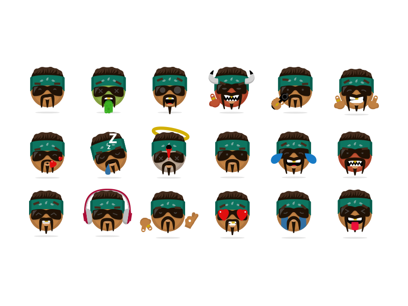 Mexican Gangster Emojis by keevisual on Dribbble