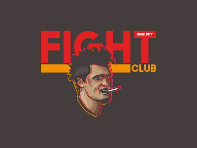 Fightclub brat pitt david fincher fightclub movie shirtdesign