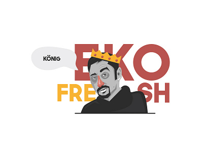 Eko Fresh eko fresh face illustration vectorart