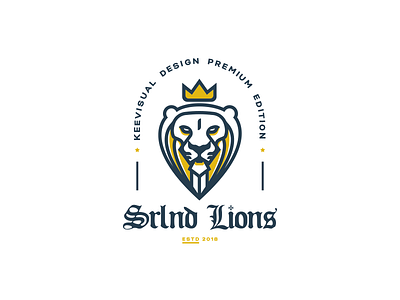Srlnd Lions badge lion lions logo saarland