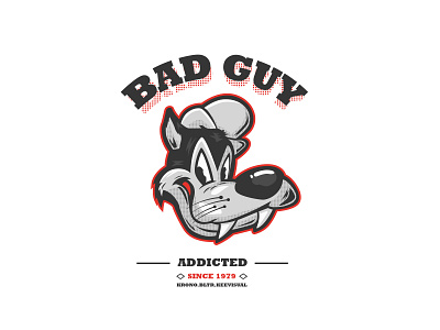 Bad Guy Toon illustration logo. logoart sihrtdesign toon vectorart