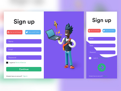 UI 100 Day Challenge Sign up page 3d animation branding design flat graphic design illustration logo motion graphics ui ux vector website