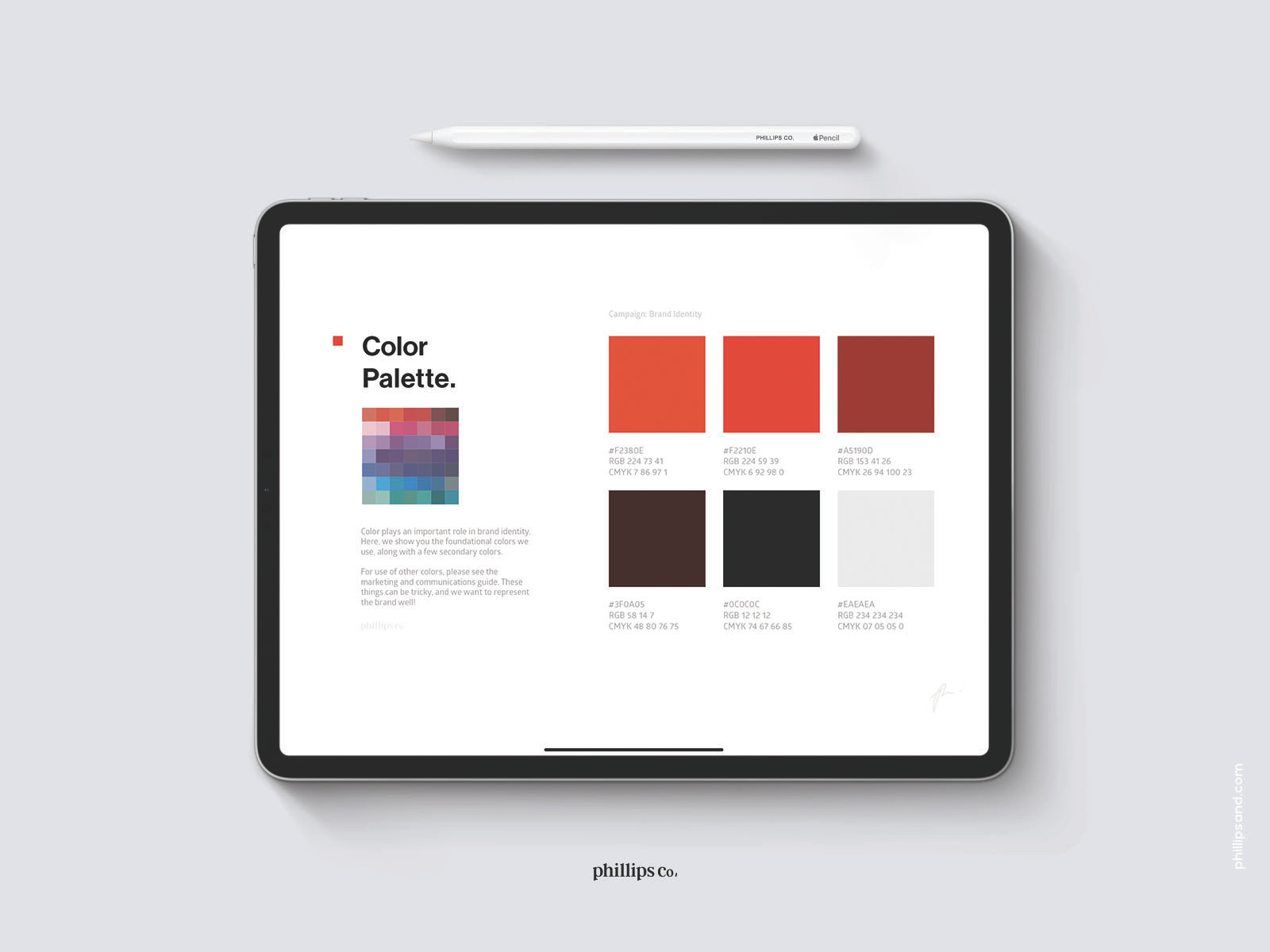 Phillips Co. color palette by Phillips Co. on Dribbble