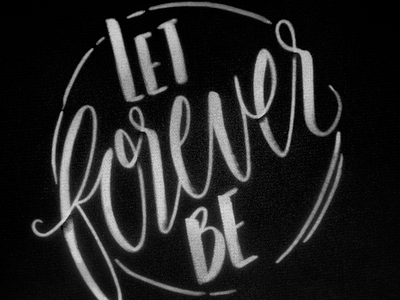 let forever be lettering practice