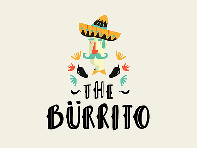 The Bürrito branding food logo mexican restaurant