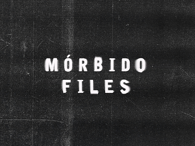 Mórbido Files aliens horror logo mystery terror type ufo unknown
