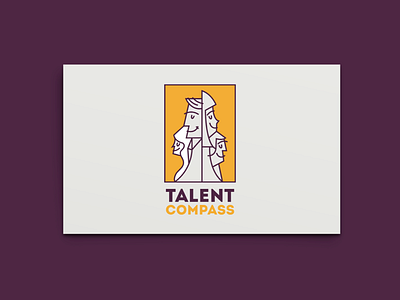 Talent Compass op.2 branding illustration logo logodesign people