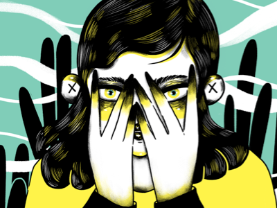 Shame digitalart digitalillustration digitaldraw digitaldrawing shame girl colors illustration