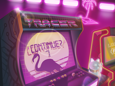 Retro Arcade arcade gaming illustration outrun retro synthwave vector videogames