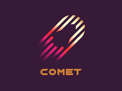 Comet branding logo vector