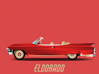 1971 ELDORADO cars design illustration illustration design illustrator vector