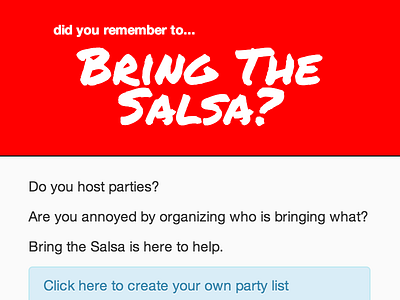 Bring The Salsa angularjs web app