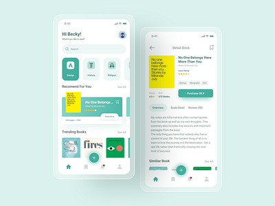 Mobile Book Store UI Concept