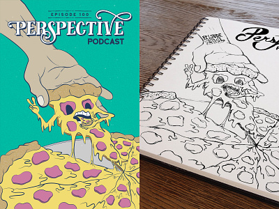 Perspective Podcast Cover Art Contest - Ep 100 Sketch