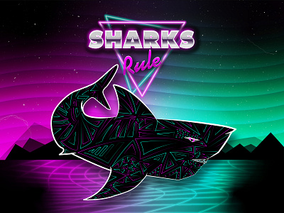 Sharky Retro Night Sky Version