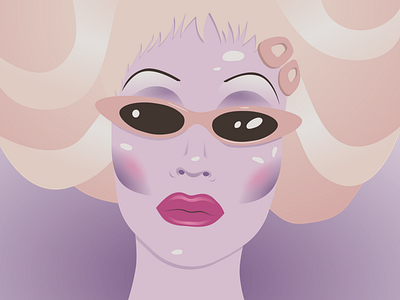 Juno Birch Illustration design drag queen figma illustration purple