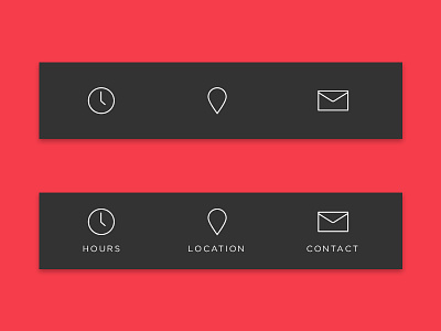 Thin Line Icon Menu contact email hours icon icons location map menu mobile navigation place time