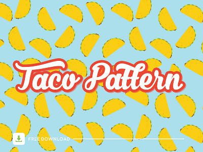 Taco Patrón download food freebie illustrator pattern seamless pattern taco vector