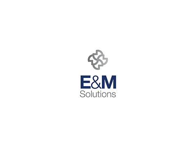 E&M Solutions brand brand design branding design engineering icon logo logotype mexico typography ui ux web