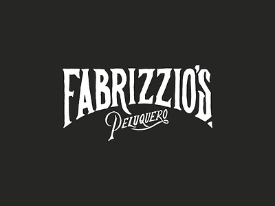 Fabrizzio's barber barbershop branding handmade lettering logo logotype mexico peluquero tabasco type
