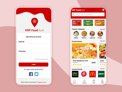 Restaurants Delivery App adobexd app design design design studio food food and drink food app food order food ordering app ui uiux userinterface