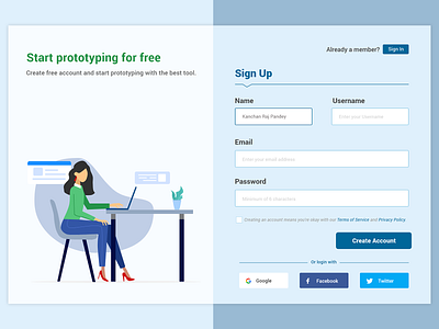 Login Page - Daily UI Challenge #001