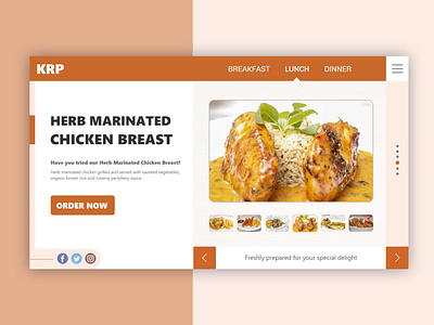 Restaurant Landing Page - Daily UI Challenge #003